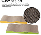 2 Packs cat Scratch pad Toys Reversible Scratching Cardboard，scratchers for Indoor Cats Sleep Play and Grind Claws