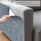 ICOOP 15.8"×160" Anti Scratch Furniture Protector Light Grey Cat Wall Scratcher Self Adhesive Couch Corner Protectors for Cats Sofa Cat Scratcher Protection DIY Scratch Mat for Claws Scratching