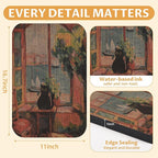 2 Pack Art Cat Scratcher, Wall-Mountable Cat Scratch Pad, Cat Wall Scratcher 16.7x11x1 Inch Cat Scratching Board for Indoor Cats Toy(Window & Starry Night)