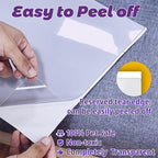 Cat Scratch Furniture Protector-16-Pack –Single-Sided, Heavy-Duty Self-Adhesive Tape, No-Residue for Couch, Doors & Walls - NO PINS