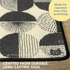 The Cat Ladies Scratching Poster - Wall Scratcher Pads - Scratch Mat Art Print for Indoor Cats - Furniture, Couch, and Carpet Protector - Wall Mounted or Floor Sisal Scratchers