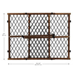 Position & Lock Adjustable Wood Baby Gate (Farmhouse Collection)