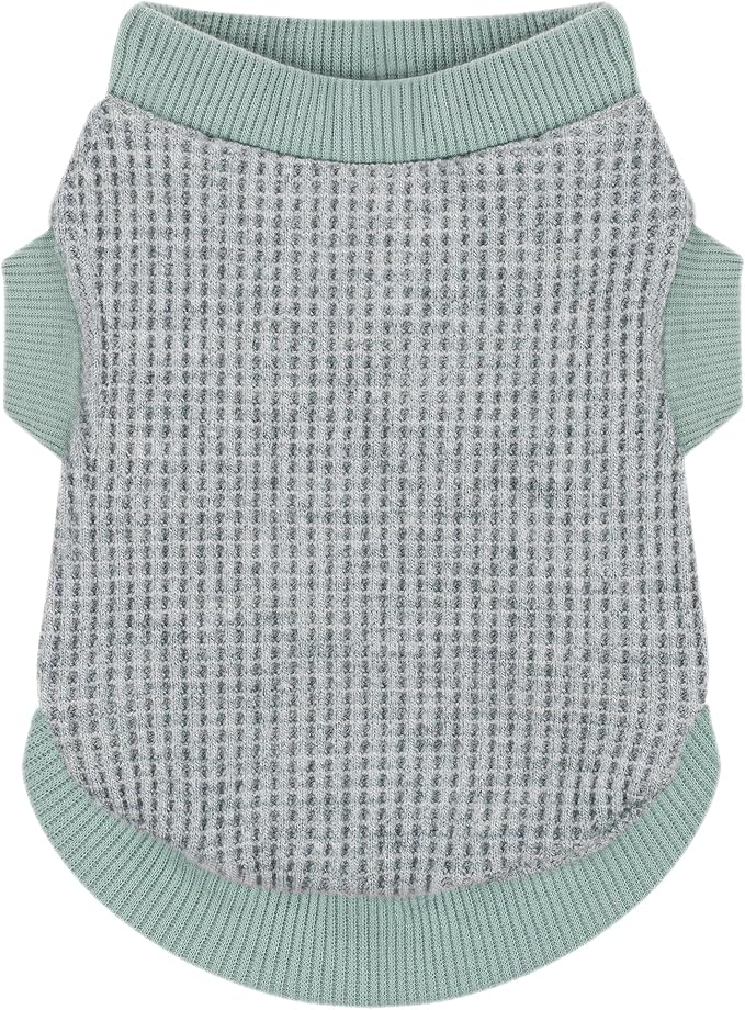 Cozy and Functional Dog Shirts for Small Puppies: Stretchable Green Attire with Easy-On Design, Ideal for Chihuahuas and Yorkies - Enhance Comfort and Playfulness on Chill Days X-Large