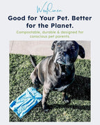 Wooflinen Unscented Compostable Dog Poop Bags – Leak-Proof Dog Poop Bags Rolls – Large 9x13”, Durable, Easy Tear – Made from Plant-Based Materials – For Big & Small Dogs – 240 Bags (16 Rolls)