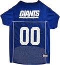 Pets First NFL New York Giants Dog Jersey, Size X-Small, Football Shirt Costume for Pet, Dog Sports T-Shirt, NFL Team Clothing for Cats, Licensed Pet Apparel Available in 7 Sizes and 32 Teams