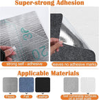 Cat Scratch Furniture Protector - 138" x 15.8" Trimmable Self-Adhesive Cats Claws Scratch Pads, DIY Cat Climbing Couch Protector for Scratch Post Cat Tree Replacement Indoor (Dark Gray)