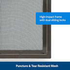PetSafe Pet Screen Door - Heavy Duty, Tear- & Puncture-Resistant Dog & Cat Mesh Flap - Storm Door Compatible - Small - for Dogs & Cats up to 30 lb