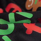 Fitwarm Official Cookie Tester Funny Dog Shirt, Christmas Dog Clothes for Small Dogs Boy Girl, Holiday Doggy Tshirt, Pet Outfit, Gingerbread, Black, Red, Green, XL