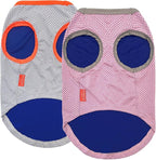 KYEESE 2Pack Dog Cooling Shirt, Breathable Dog Shirt for Medium Large Dogs, Sun Protection Dogs Cooling Vest Tank Top, Lightweight Soft Sleeveless Summer Pet Clothes, Pink+Grey, 2XL