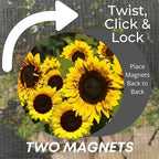 Screen Door Magnets Double Sided – Keep People, Kids, and Dogs from Running into a Screen Door. Saver - Robbins Aria Beautiful Sunflowers