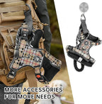 NESTROAD No Pull Dog Harness with Leash, Reflective No Choke Pet Vest Harness,Adjustable Soft Padded Dog Harness with Easy Control Handle for Large Dogs(Checkered Beige,X-Large)