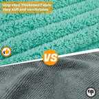 Bienbee Dog Bathrobe, Quick Drying Super Absorbent Dog Robes for After Bath, Warm Keeping Dogs Towel, Dogs Bath Supplies, Lake Green XXL