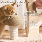 Modern Cat Tree Tower for Indoor Cats Large Adult, 37 inch Flower Cat Tree with Scratching Post, Luxury Aesthetic Cat Tree with Cloud-Soft Flower Perches and Physical Mouse-Sound Hanging Toy