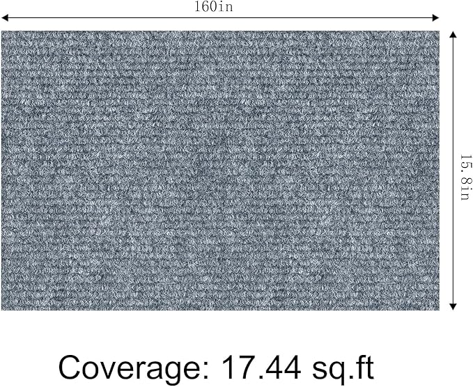 ICOOP 15.8"×160" Anti Scratch Furniture Protector Light Grey Cat Wall Scratcher Self Adhesive Couch Corner Protectors for Cats Sofa Cat Scratcher Protection DIY Scratch Mat for Claws Scratching