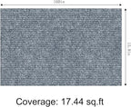 ICOOP 15.8"×160" Anti Scratch Furniture Protector Light Grey Cat Wall Scratcher Self Adhesive Couch Corner Protectors for Cats Sofa Cat Scratcher Protection DIY Scratch Mat for Claws Scratching