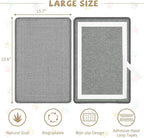 Gray Cat Scratching Mat Sisal, 2 Packs Sisal Fabric Large Cat Scratching Pad for Indoor Cats with Adhesive Hook Loop Tape, Wall Scratchers for Indoor Cats 23.6" x 15.7"