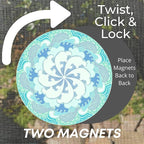 Screen Door Magnets Double Sided – Keep People, Kids, and Dogs from Running into a Screen Door. Saver - Robbins Aria Waving