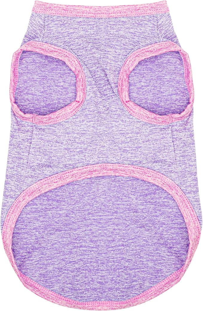 Chic Ion Polyester Dog Vest: Adorable Fashion Apparel for Small, Medium, and Large Breeds, Moisture-Wicking, Soft, Anti-Static, Durable, and Easy-to-Clean Design - Purple S