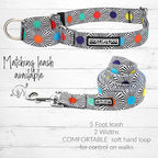 Lucky Love Dog, Adjustable Fun Style Martingale Collar for Dogs, Comfy & Bright Color, Premium No Slip Dog Collar - (Large, SOCO Mart)
