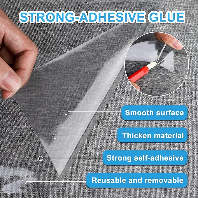 Anti Cat Scratch Furniture Protector 236 x 12 Inch Large Couch Protector for Cats Single-Sided Sticky Couch Protector Clear Couch Corner Guards Tape for Furniture Couch Sofa Door Walls