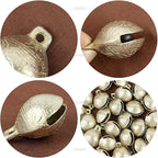 AUEAR, 30 Pieces Vintage Brass Bells 25mm Mini Jingle Bell for DIY Wind Chimes Home Decor