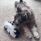 SPOT Skinneeez Crinklers Cow - Stuffing-Free Dog Toy with Crinkle & Squeaker Sounds, Durable for Moderate Chewers, Tug Toy for Small Dogs & Puppies, 14in