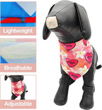 10PCS Mother's Day Dog Bandanas for Medium Pink Blue Yellow Girl BoyPuppy Doggie Grooming Accessories
