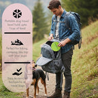 Barkin’ Trails Travel Dog Bowls, Portable Outdoor Water, BPA-Free, Food Grade Plastic Dog Travel Bowl, Camping Essentials & Container (Matcha)