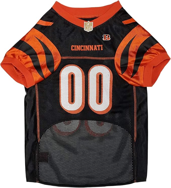 NFL Cincinnati Bengals Dog Jersey - XX-Large, Football Jersey Costume for Dogs