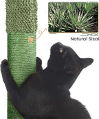 Topeakmart 42″ H Cactus Cat Tree,Cute Cat Tower w/Scratching Posts,Indoor Cats Furniture Pet Activity Center Play House w/Platform/Condo/Basket&Hanging Ball