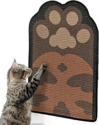 Lukamoo® Cat Scratching Pad, Wall Mounted Scratcher for Indoor Cats (Medium (24'' x 16'')) (Brown Tabby)