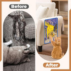Sisal Cat Scratcher Mat, Cat Wall Scratcher for Indoor Cats, 23.6x15.7 Inch Cat Scratch Pad with Hook & Loop, Wall Mounted Cat Scratching Post to Protect Couch and Carpet（Café Terrace）