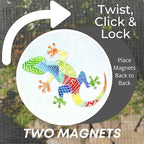 Screen Door Magnets Double Sided – Keep People, Kids, and Dogs from Running into a Screen Door. Saver - Robbins Aria Gecko