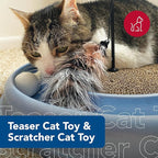 Coastal Pet - Turbo Pet Cat Bundle - Teaser Cat Toy & Scratcher Cat Toy