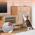 Cat Scratch Furniture Protector,Couch Protector from Cat Claws,Cat Couch Scratcher,Adhesive Cuttable Kitten Scratch for DIY Climbing,Suitable for Sofa,Wall,Door,Table Legs (Khaki, 39.3x15.7in)