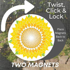 Screen Door Magnets Double Sided – Keep People, Kids, and Dogs from Running into a Screen Door. Saver - Robbins Aria Sunflower