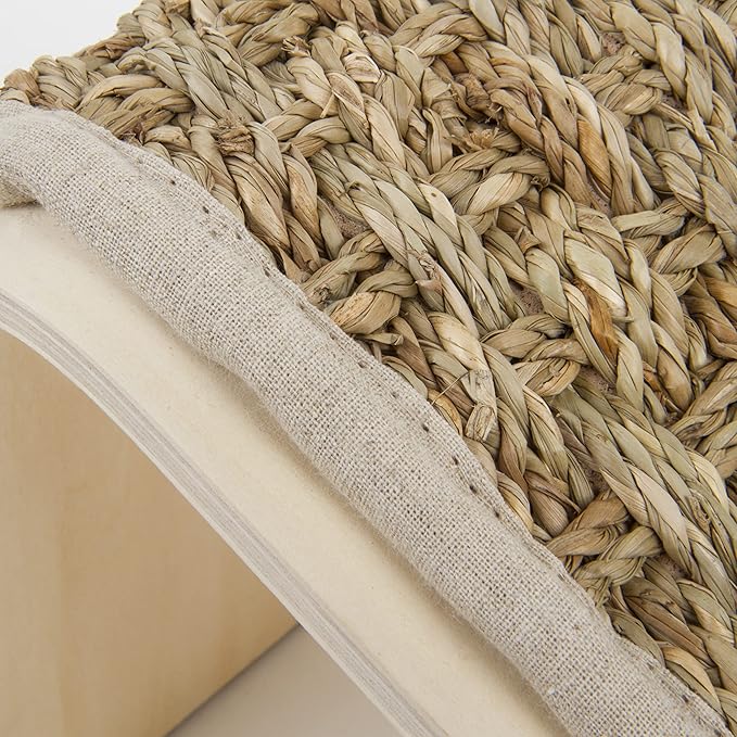 Petlinks Sea Ramp Seagrass Angled Cat Scratcher, Catnip Included - Randomly Selected Color, One Size