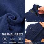 cyeollo Fleece Dog Pajamas Onesie Pjs Jumpsuit Thermal Stretchy Pet Clothes Outfits Winter Dog Pajamas for Small Medium Dogs, Navy XL