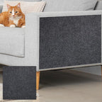 uxcell Self-Adhesive Cat Scratching Mat, 1 Roll 23.6" x 23.6" Couch Protector from Cat Claws for DIY Sofa, Wall, Doors, Cut Anti Cat Scratch Pad Carpet Mat, Dark Gray