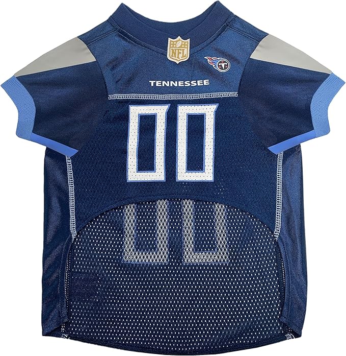 Pets First NFL Tennessee Titans Dog Jersey, Size X-Small, Football Shirt Costume for Pet, Dog Sports T-Shirt, NFL Team Clothing for Cats, Licensed Pet Apparel Available in 7 Sizes and 32 Teams