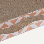 Amazon Basics Cat Scratching Post, Cat Scratch Pad for Indoor Cats with Catnip, Single Layer with Curve, 16.5 x 8.1 x 1.6 in, 2-Pack