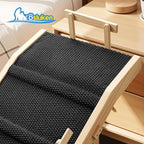 Dog Ramp for Bed with Rails, 64" Long Foldable Pet Ramp for Small Large Dogs, Dog Ramps for High Beds with Safety Side Railng, 6 Adjustable Heights 24" to 30" Up to 220LBS (Black, 64" X 17inch)