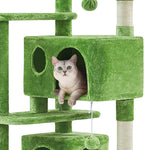 Yaheetech 57in Cat Tree, Cat Tower for Indoor Cats with 2 Door Condo Basket and Sisal Scratching Posts, Cat Furniture for Kittens