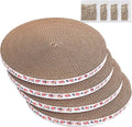 Round Cat Scratcher Pad 10 inch Diameter 3/5 inch Thickness Scratch Replacement Refill Scratching Board Cat scratchers for Indoor Cats (4 Pc)