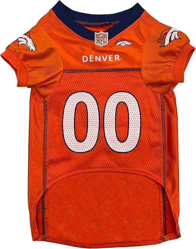 Pets First NFL Denver Broncos Dog Jersey, Size X-Large, Football Shirt Costume for Pet, Dog Sports T-Shirt, NFL Team Clothing for Cats, Licensed Pet Apparel Available in 7 Sizes and 32 Teams
