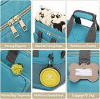 Dog Travel Bag for Traveling| Week Away/Overnight Travel Accessories with Multi-Function Pockets|Pet Travel Set for Dog and Cat|Ultimate Gift for Dog Moms &Dads, Doggy Lovers &Pet Owners