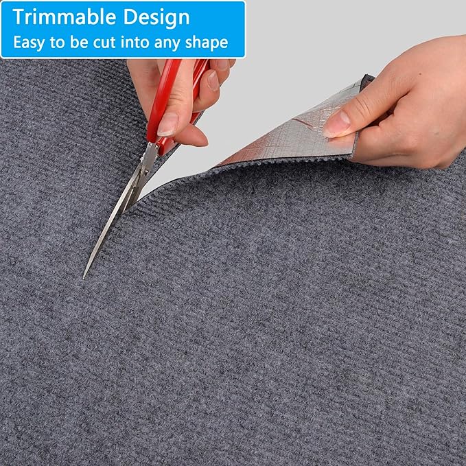 Cat Scratching Mat - 79"x16" Trimmable Cat Scratching Carpet Mat, Large Self-Adhesive DIY Cat Scratch Mat Roll, Cat Tree Shelves Replacement Mat Pad, Couch Furniture Protector, Toy Ball&Strong Tape