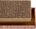 SmartyKat Super Scratcher Corrugated Cat Scratcher and Scratch Pad for Cats, Catnip Infused with Catnip, Scratchers for Indoor Cats and Kittens, Cardboard Scratching Post