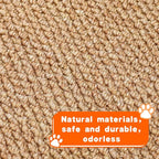2 Pack Cat Scratcher Mat 23.6 X 15.7 Inch Natural Sisal Cat Scratching Carpet with Anti-Slip Base Rabbit Floor Scratching Pad Rug for Cats Guinea Pig Bunny Rabbit