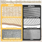 3-in-1 Large Sisal Cat Scratch Bed, Thicker Natural Sisal 22” Elevated Wooden Frame Hammock Lounge for Indoor Cats Sleep, Scratch & Play